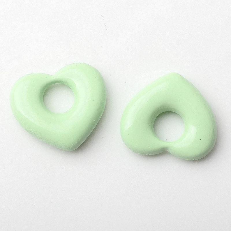 10pcs Alloy Big Hole Love Pendant DIY Jewelry Accessories