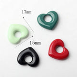 10pcs Alloy Big Hole Love Pendant DIY Jewelry Accessories