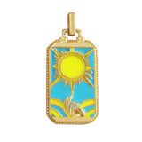 Enamel Tarot Cards Sun Star Moon Evil Eye Heart Hand Charm Pendant
