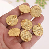 10pcs Stainless Steel Round Earring Backs Post Studs DIY Supplies