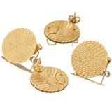 10pcs Stainless Steel Round Earring Backs Post Studs DIY Supplies