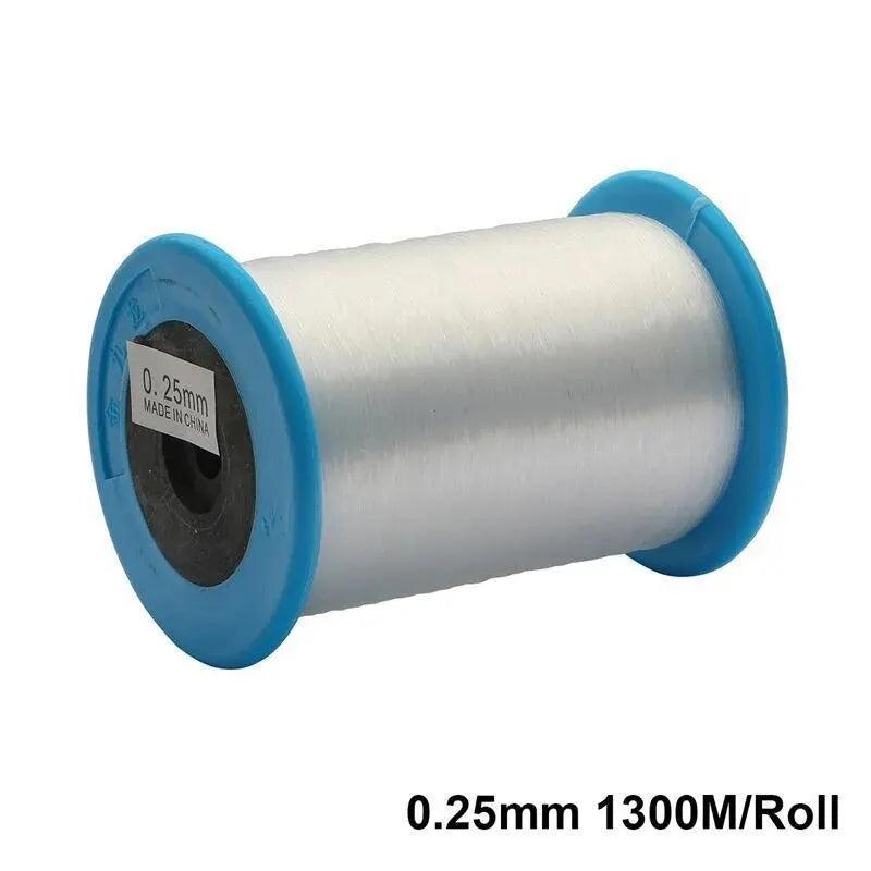Large Roll Transparent Crystal Non-elastic Fish Line for DIY Bead Ring Jewelry