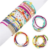 24-grid 3mm Glass Rice Bead Set DIY Necklace Jewelry Accessories