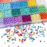 DIY Jewelry Making Kit 24 Grid Solid Baking Paint Rice Beads Loose Beads