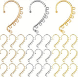 30pcs Ear Cuffs Earrings Non Piercing Ear Wraps Clip On Ear with 7 Holes