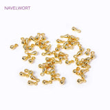 18K Plated Brass Water Drop Pendants Tail Extender Chain