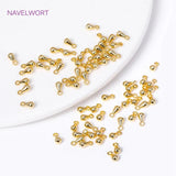 18K Plated Brass Water Drop Pendants Tail Extender Chain