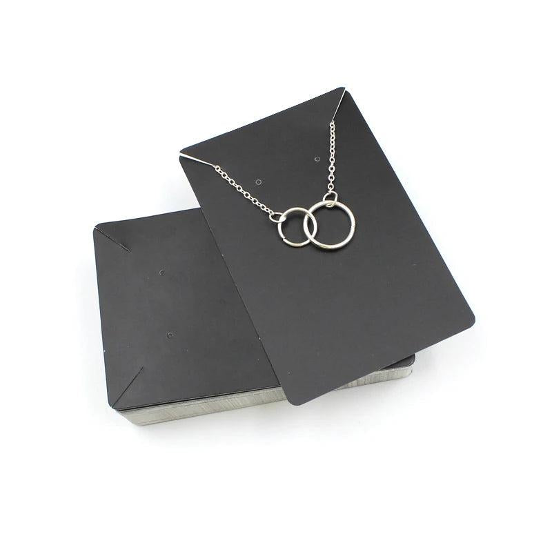 50pcs Earring Display Cards with Sealing Bag for Jewelry Storage