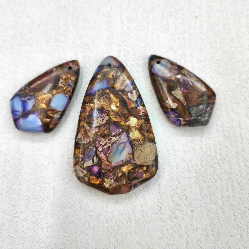 3pcs/Set Emperor Stone Beads Pendant Necklace DIY Jewelry Accessories
