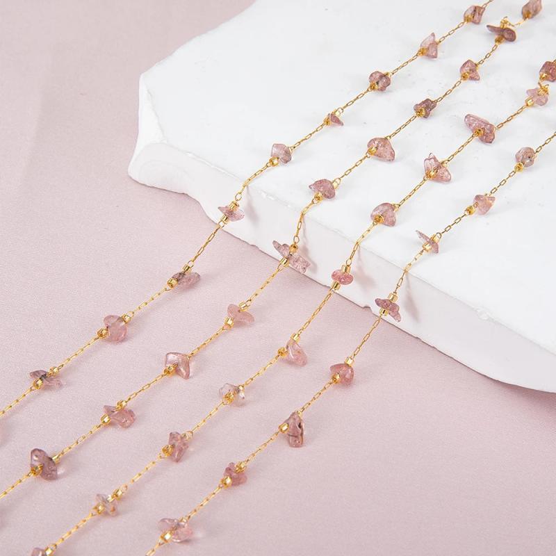 2M 1M Irregular Stone Chain Mixed Natural Stones Necklace Bracelet