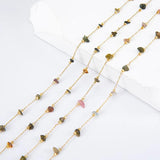 2M 1M Irregular Stone Chain Mixed Natural Stones Necklace Bracelet