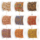 1 Meter Enamel Beaded Chain Jewelry Accessory Stainless Steel Link Cable Chain