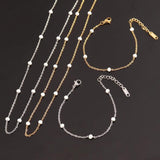 1 Meter Enamel Beaded Chain Jewelry Accessory Stainless Steel Link Cable Chain