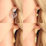 20Pcs Stainless Steel Geometric Earrings Base Hook Jewelry Making Supplies