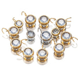 Stainless Steel Zircon Charms for Jewelry Making Pendants with Open Jump Rings