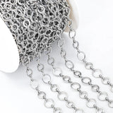 8mm 10mm Stainless Steel O-Ring Chain Circle Links Jewelry Supplies