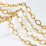 8mm 10mm Stainless Steel O-Ring Chain Circle Links Jewelry Supplies