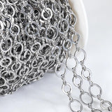 8mm 10mm Stainless Steel O-Ring Chain Circle Links Jewelry Supplies