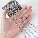 8mm 10mm Stainless Steel O-Ring Chain Circle Links Jewelry Supplies