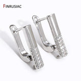 18K Plated Zircon Earwire for DIY Crafts