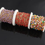 Stainless Steel Ball Chain Enamel Beads DIY Jewelry Necklace