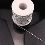 2m Style Charm Stainless Steel Chain Clamp Small Tube Women Party Jewelry