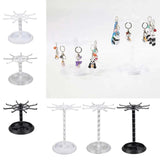 Rotating Rings Display Holder Necklace Keychain Stand Rack