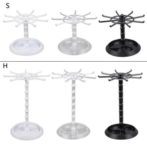 Rotating Rings Display Holder Necklace Keychain Stand Rack