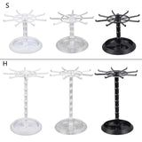 Rotating Rings Display Holder Necklace Keychain Stand Rack