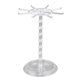 Rotating Rings Display Holder Necklace Keychain Stand Rack