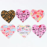 10Pcs Acrylic Love Heart Charm Pendant for DIY Jewelry Making