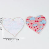 10Pcs Acrylic Love Heart Charm Pendant for DIY Jewelry Making