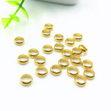 50Pcs 304 Stainless Steel Flat Round Spacer Beads for DIY Jewelry Making