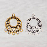 20 Tibetan Silver/Gold Earring Chandelier Connectors Charms Pendant