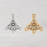 20 Tibetan Silver/Gold Earring Chandelier Connectors Charms Pendant