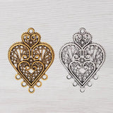 20 Tibetan Silver/Gold Earring Chandelier Connectors Charms Pendant