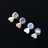 10Pcs Silicone Heart Love Earring Lifters Ear Backs Stopper