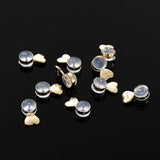 10Pcs Silicone Heart Love Earring Lifters Ear Backs Stopper