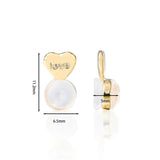10Pcs Silicone Heart Love Earring Lifters Ear Backs Stopper
