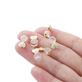 10Pcs Silicone Heart Love Earring Lifters Ear Backs Stopper