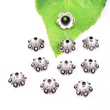50pcs Tibetan Silver/Gold/Bronze Flowers Bead Caps Jewelry Making