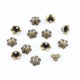 50pcs Tibetan Silver/Gold/Bronze Flowers Bead Caps Jewelry Making
