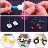Hypoallergenic Earring Making Kit 1650pcs Stainless Steel Posts & Backs