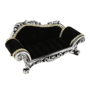 Velvet Resin Sofa Shape Jewelry Organizer