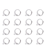 100Pcs Stainless Steel Leverback Earring Clasp Hooks