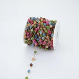 1m Stainless Steel 6.5mm Round Bead 18K Bulk Chain for Bracelet Necklace DIY