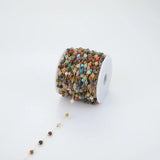 1m Stainless Steel 6.5mm Round Bead 18K Bulk Chain for Bracelet Necklace DIY