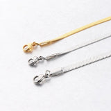 Stainless Steel Snake Chain Bracelet with Extension Chain
