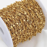 2M Stainless Steel Star Chains for Jewelry Making DIY Supplies