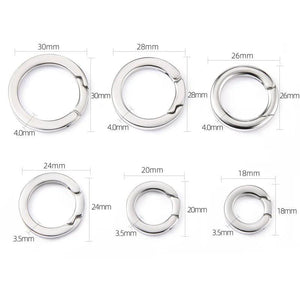 Stainless Steel Keyring Spring Clasps for Keychain Polishing